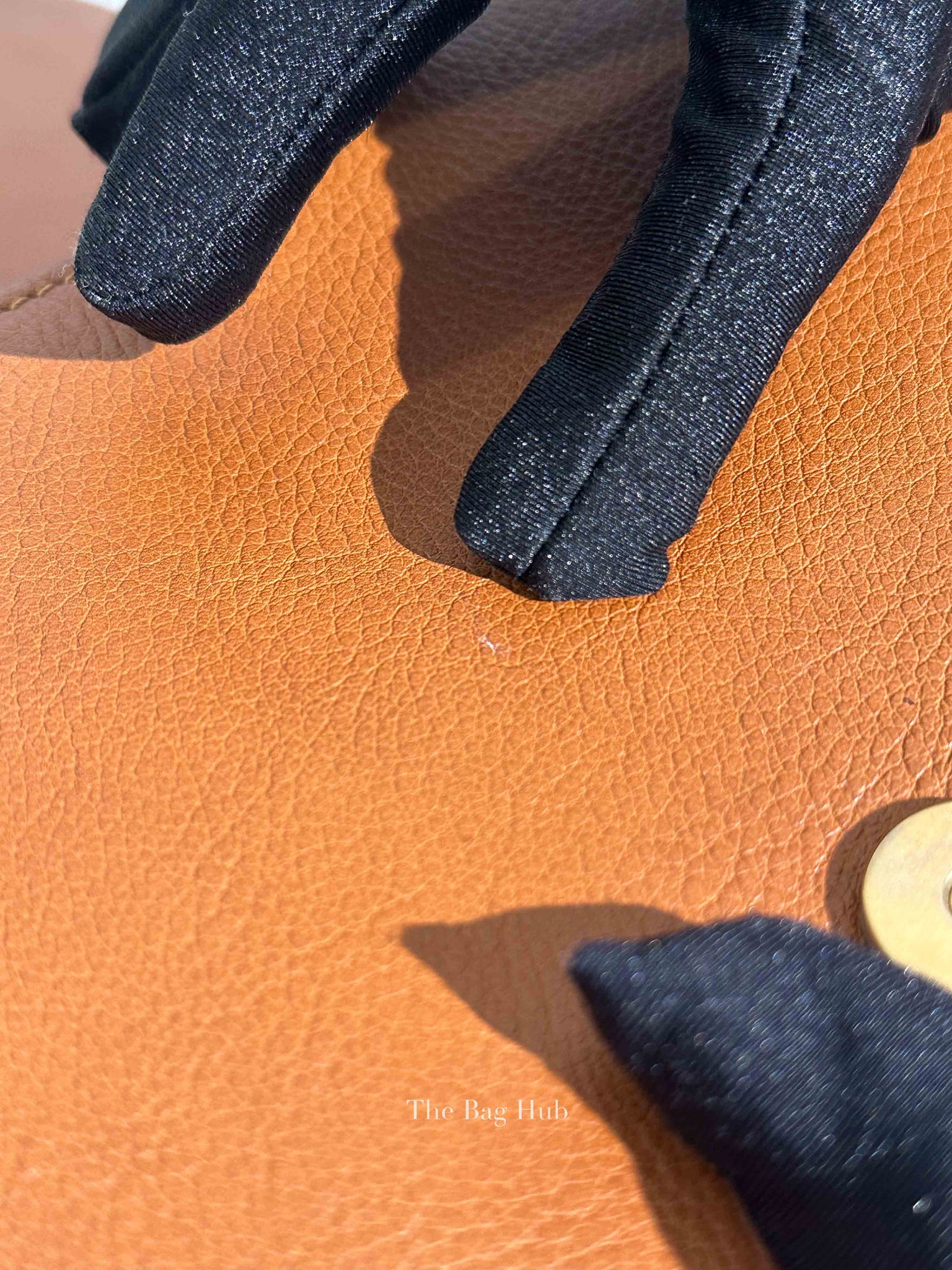 Chloe Brown Leather And Suede Small Nile Bracelet Bag