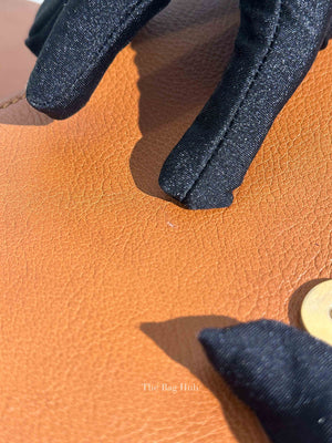 Chloe Brown Leather And Suede Small Nile Bracelet Bag