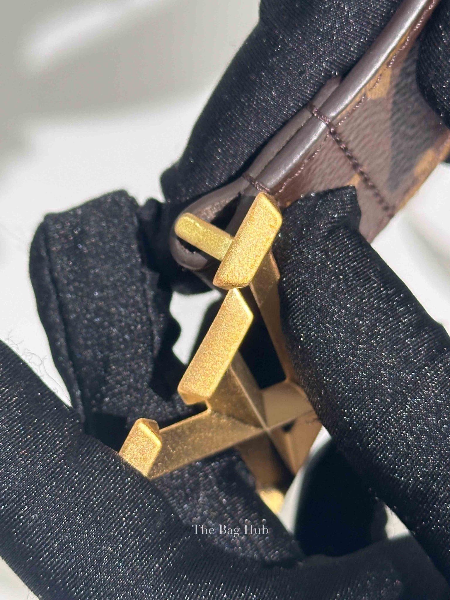 Louis Vuitton Brown LV Pyramid Belt 40 MM