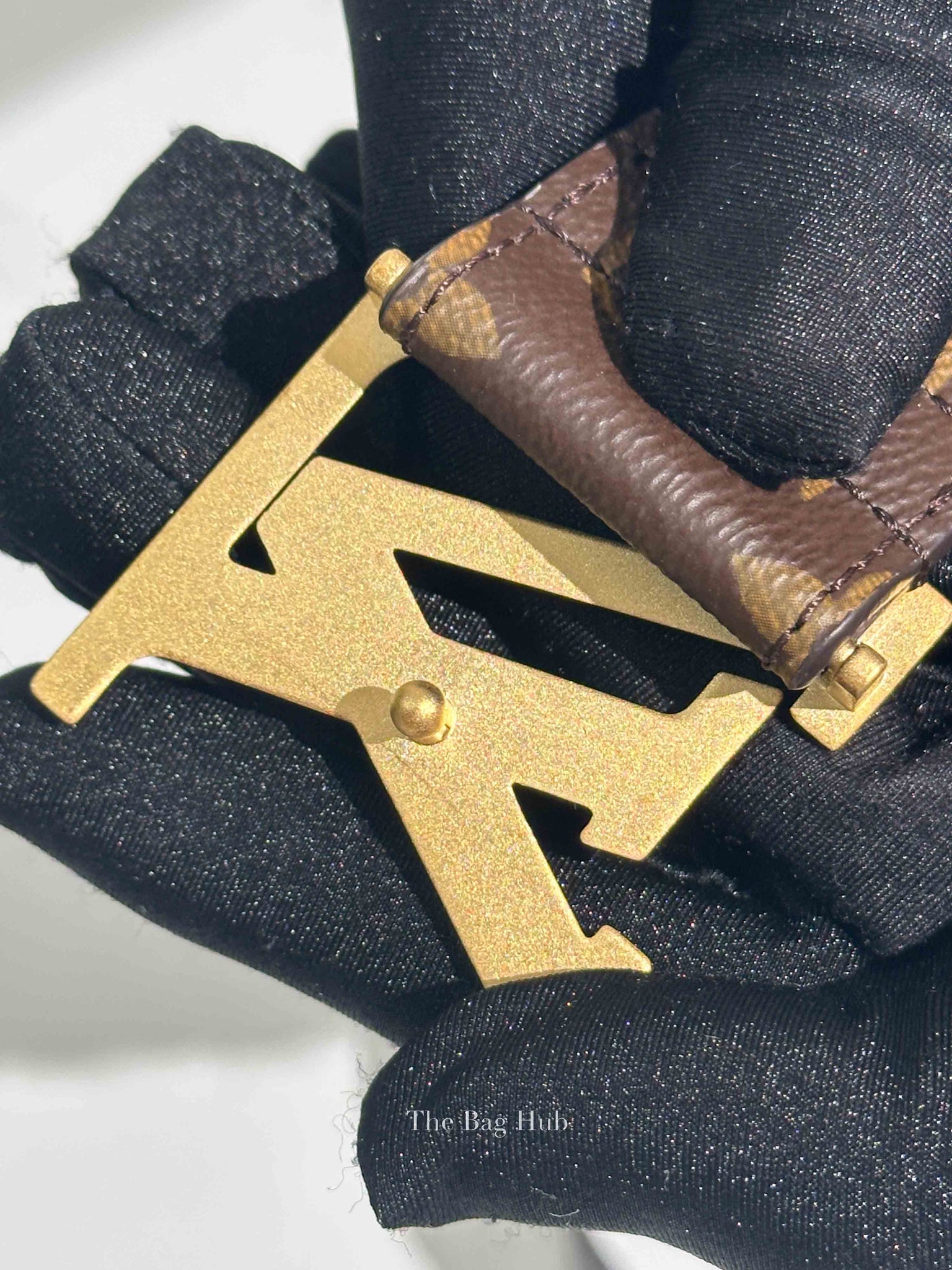 Louis Vuitton Brown LV Pyramid Belt 40 MM