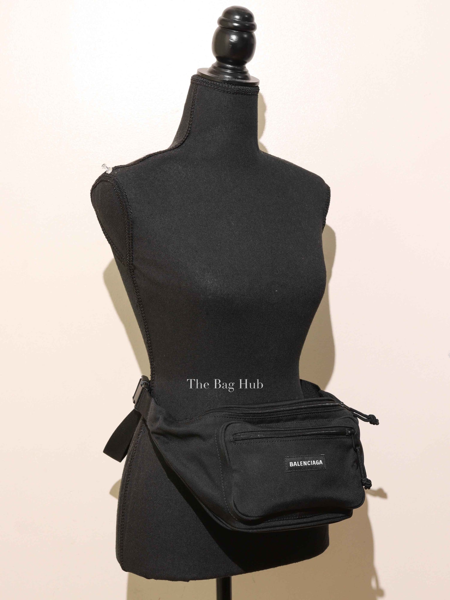 Balenciaga Black Nylon Explorer Beltpack