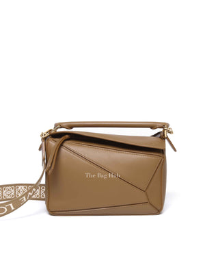 Loewe Pale Oak Leather Puzzle Small Bag