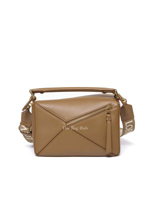 Loewe Pale Oak Leather Puzzle Small Bag