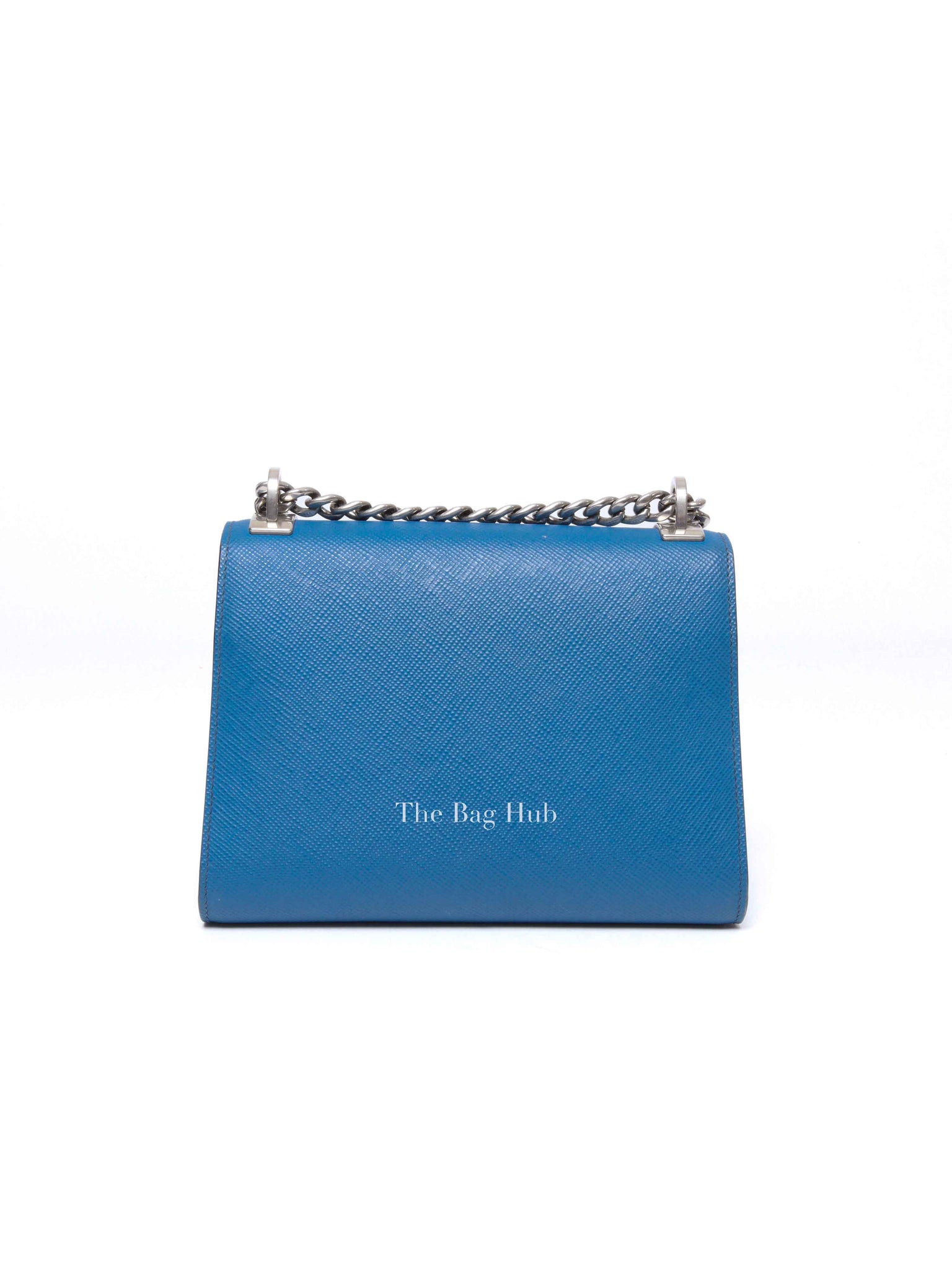 Prada Cobalto Saffiano Cuir Chain Bag 1BD127