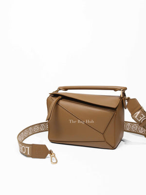 Loewe Pale Oak Leather Puzzle Small Bag