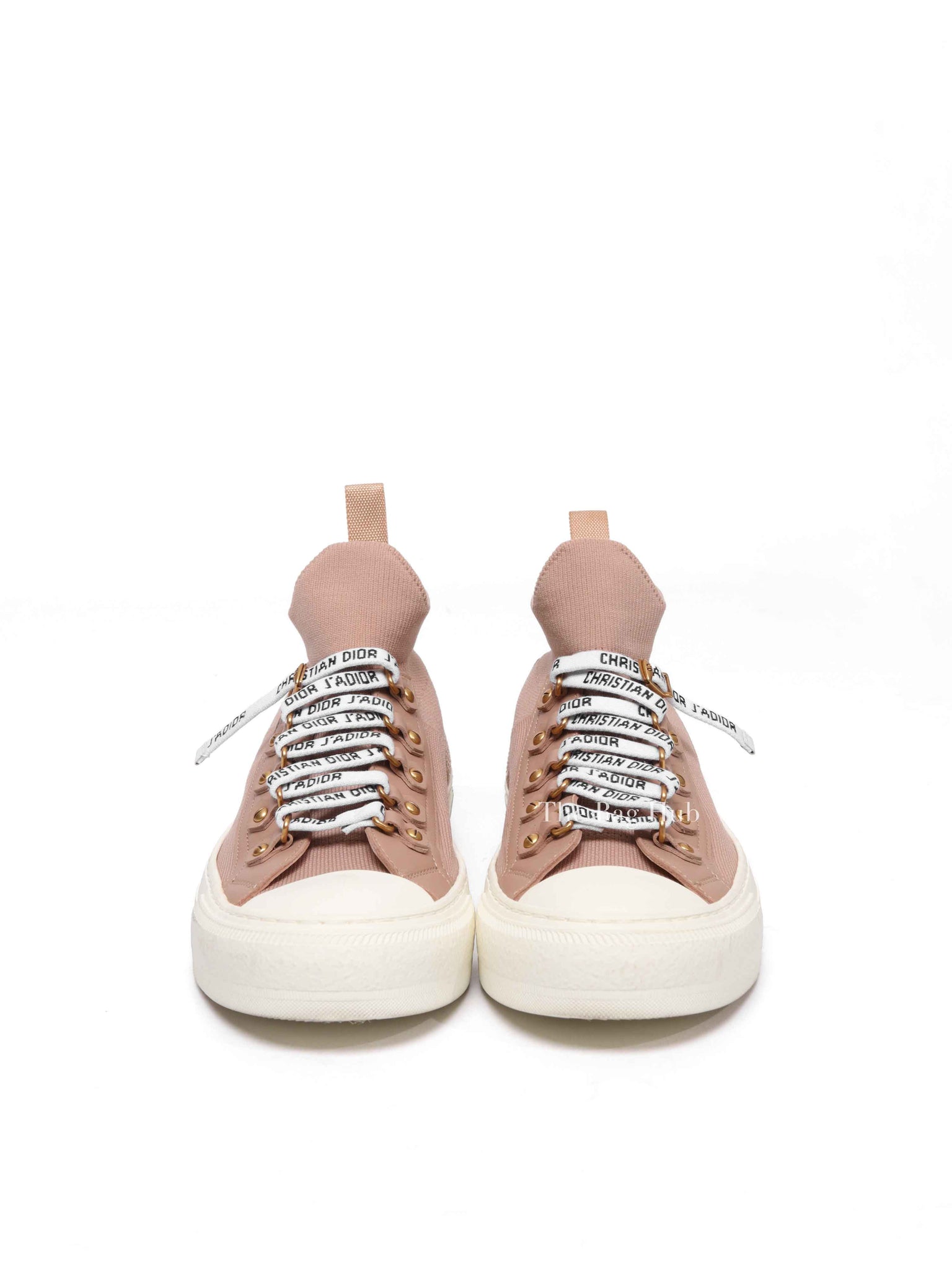 Dior Nude Technical Knit Walk'n Dior High Top Women's Sneakers Size 37