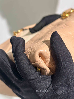 Louis Vuitton Beige Rose Cream Empreinte Monogram V Tote BB Bag