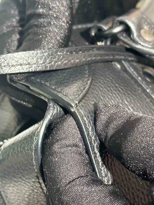 Balenciaga Black Grained Calfskin Neo Classic Small City Bag