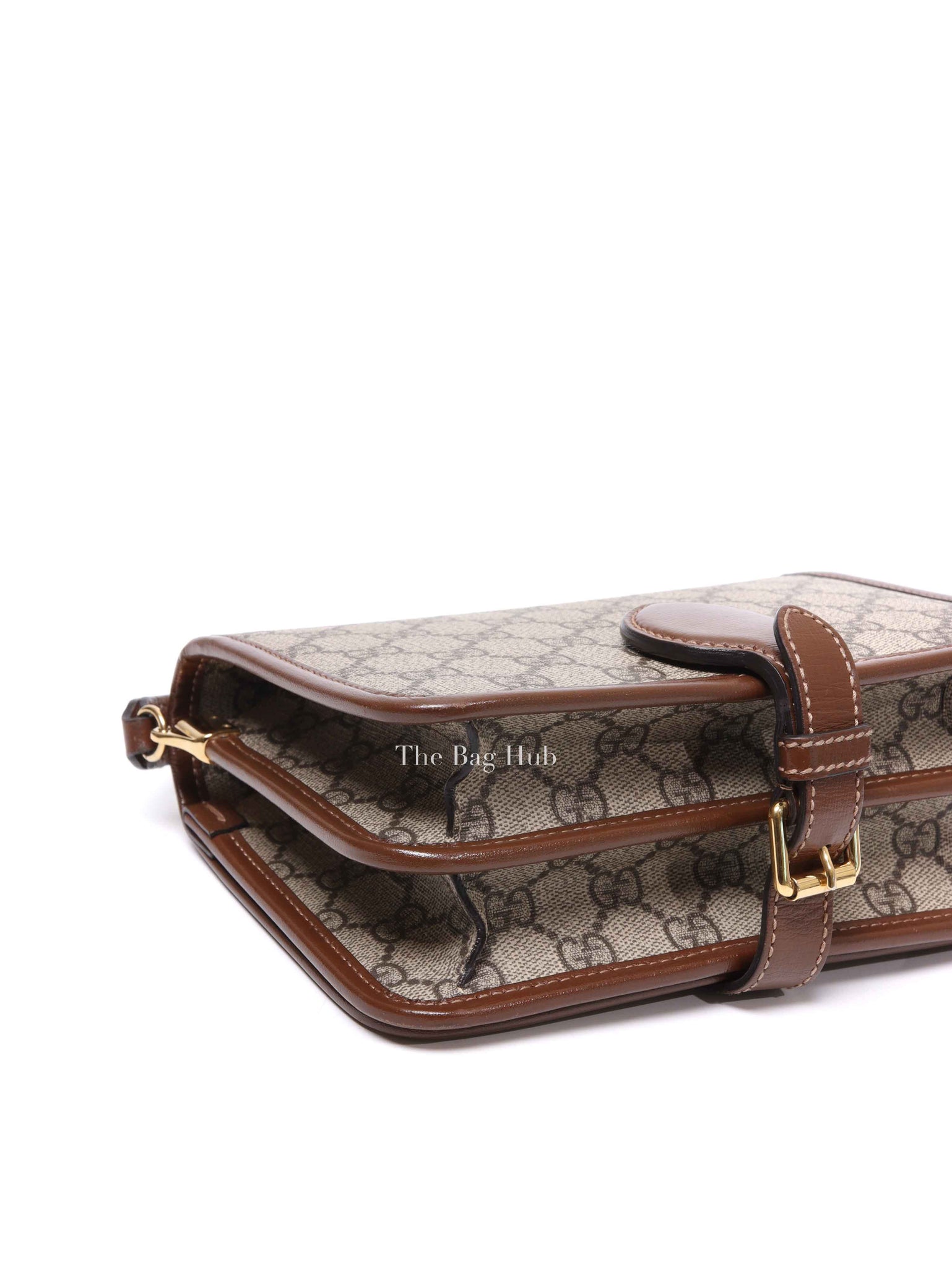 Gucci Beige Ebony Canvas GG Supreme Messenger Bag