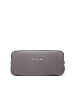 Prada Fumo/Nero Saffiano Matinee Shoulder Bag 1BA249