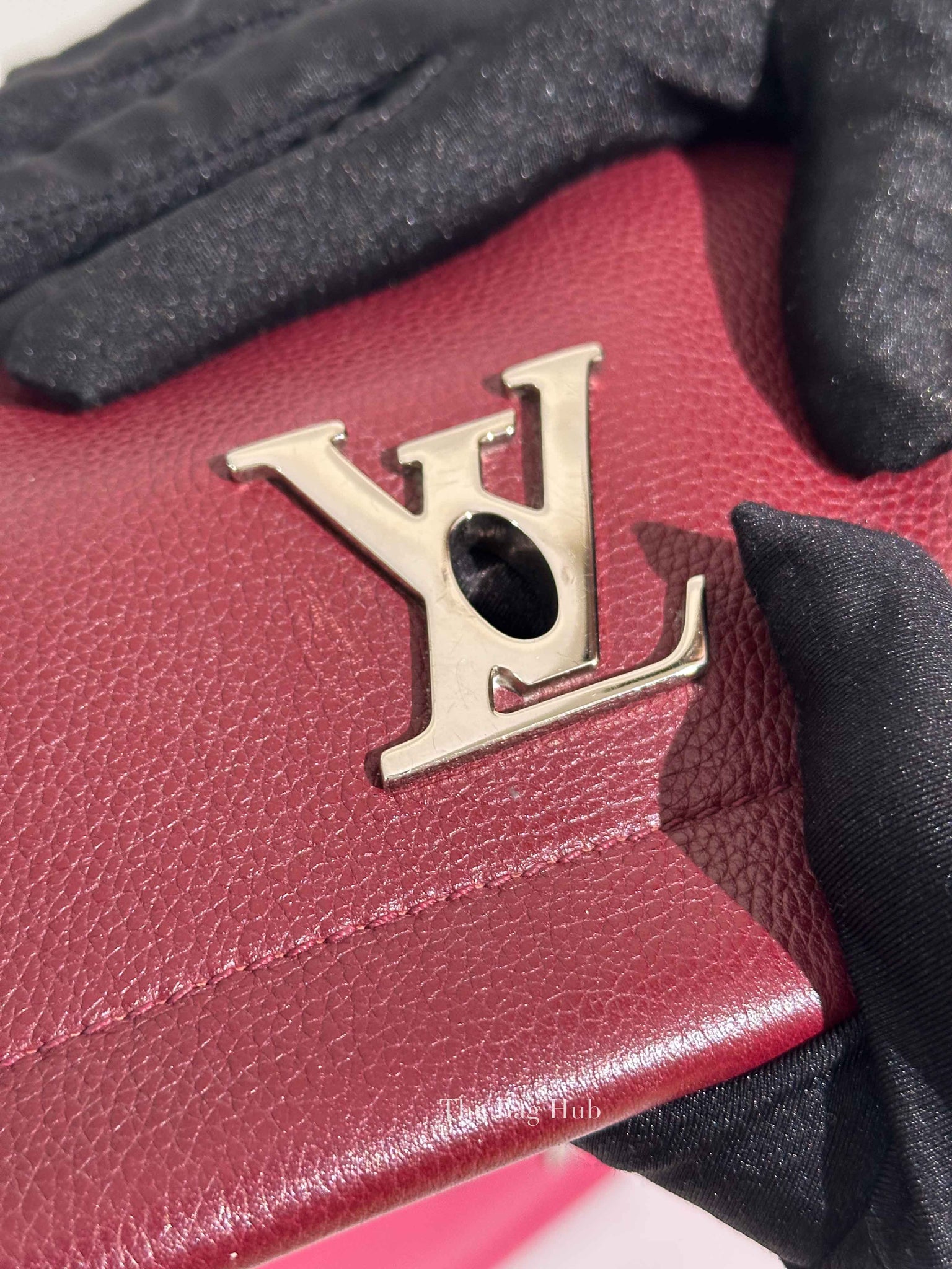 Louis Vuitton Grenat Dahlia Calfskin Lockme II Top Handle Bag