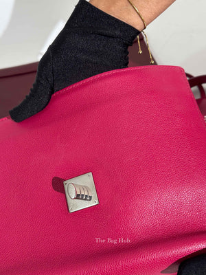 Louis Vuitton Grenat Dahlia Calfskin Lockme II Top Handle Bag