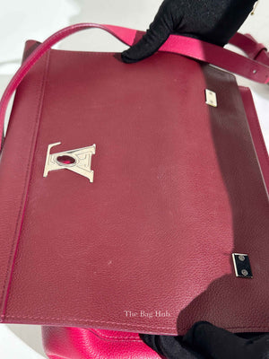 Louis Vuitton Grenat Dahlia Calfskin Lockme II Top Handle Bag