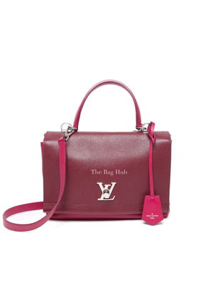 Louis Vuitton Grenat Dahlia Calfskin Lockme II Top Handle Bag