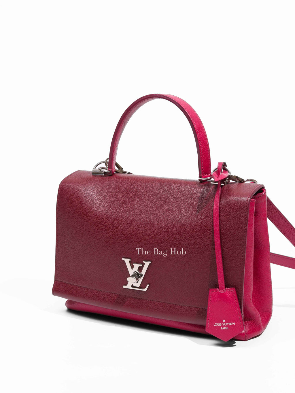 Louis Vuitton Grenat Dahlia Calfskin Lockme II Top Handle Bag