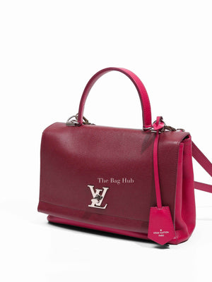 Louis Vuitton Grenat Dahlia Calfskin Lockme II Top Handle Bag