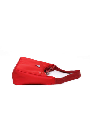Prada Rosso Tessuto Nylon Mini Re-Edition 2000 Shoulder Bag
