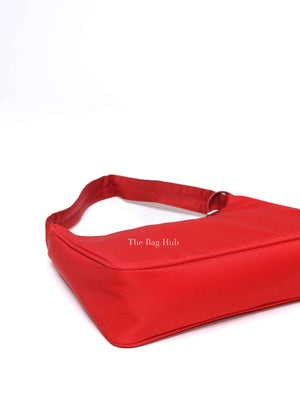 Prada Rosso Tessuto Nylon Mini Re-Edition 2000 Shoulder Bag