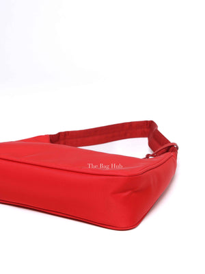 Prada Rosso Tessuto Nylon Mini Re-Edition 2000 Shoulder Bag