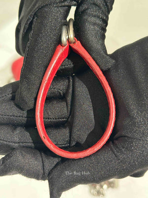 Louis Vuitton Red Quilted Leather New Wave Chain MM Bag