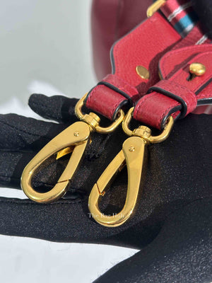 Prada Red Vitello Daino Leather Crossbody Bag