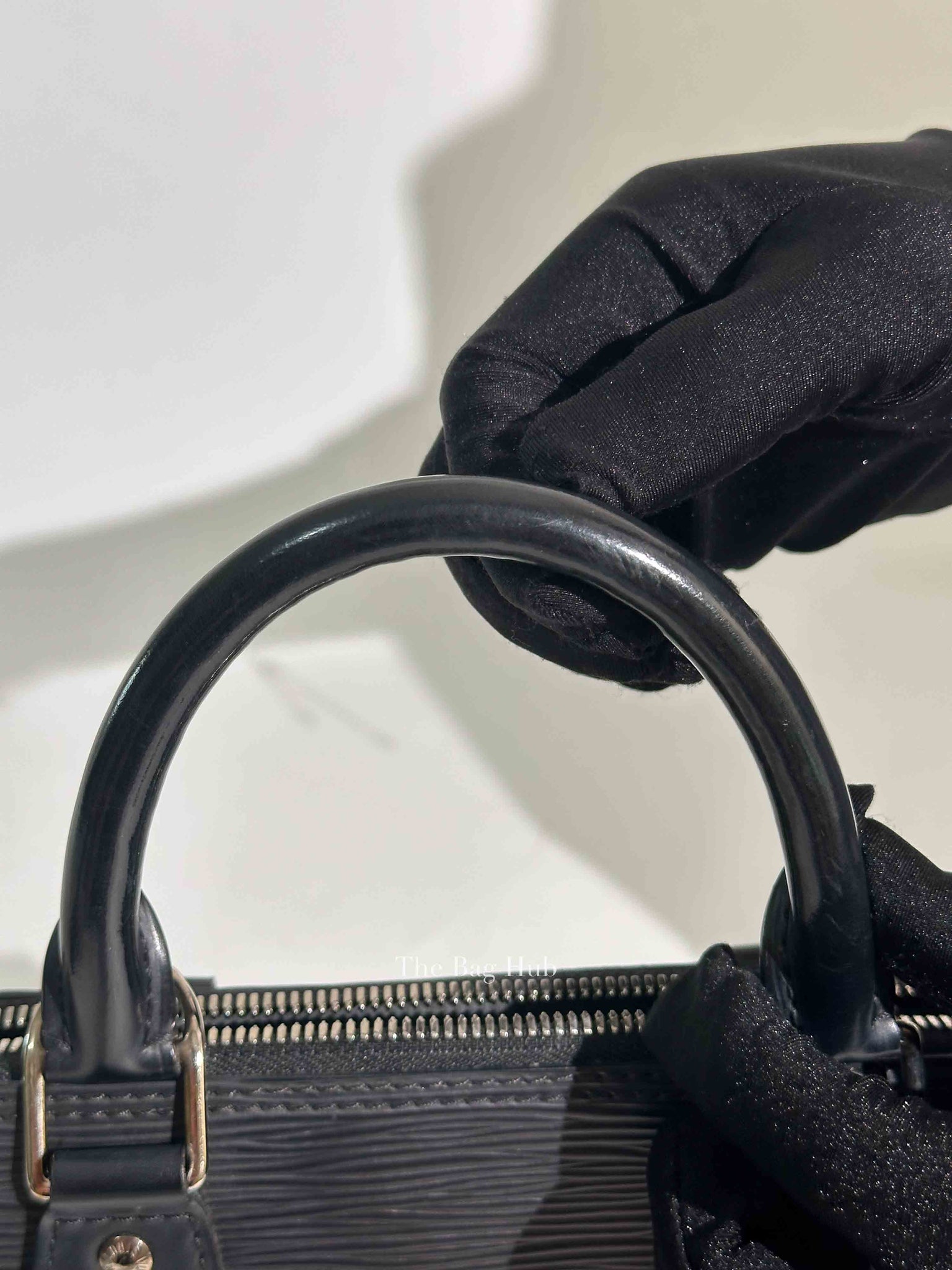 Louis Vuitton Black Epi Leather Alma PM Handbag
