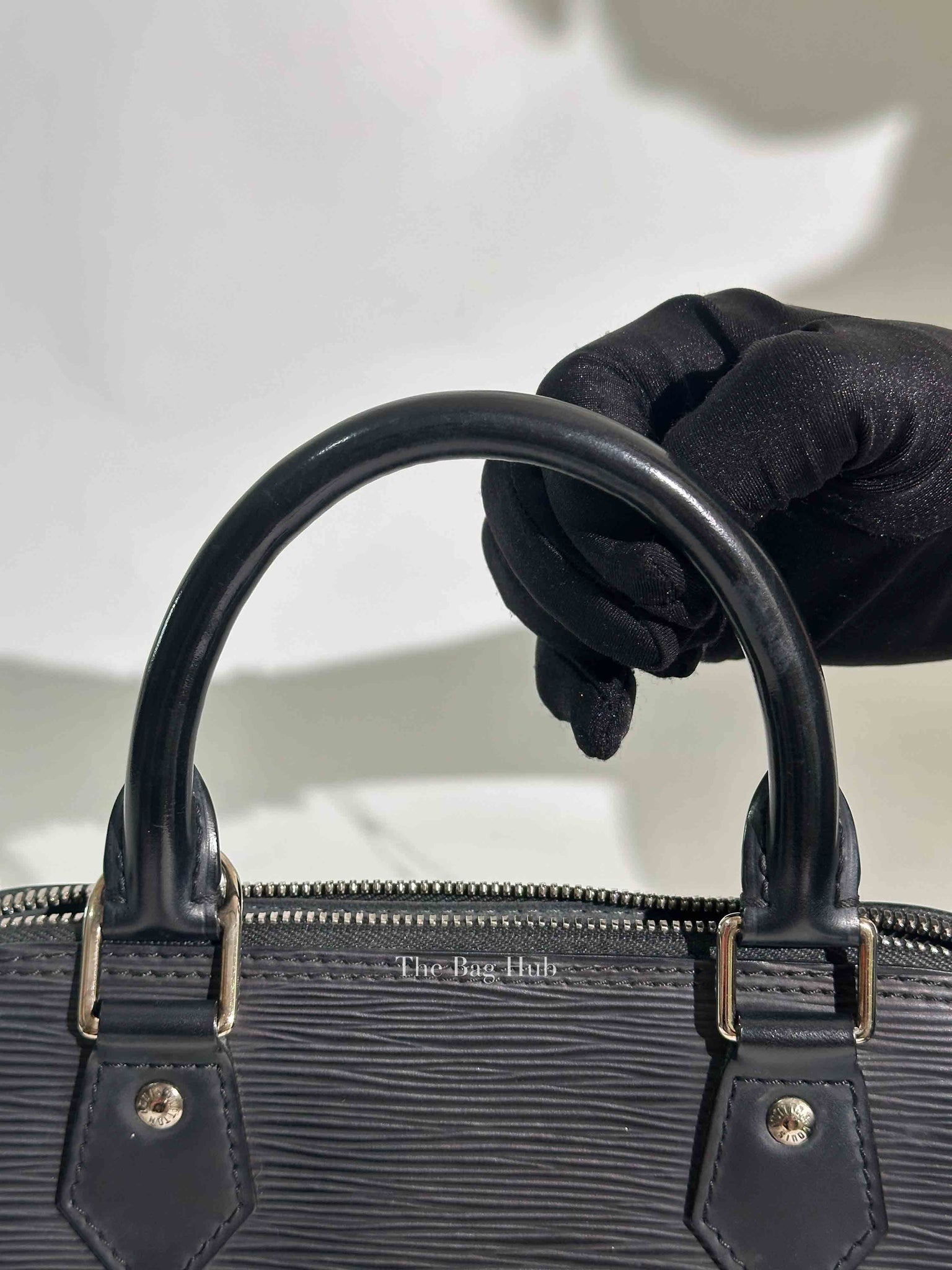 Louis Vuitton Black Epi Leather Alma PM Handbag