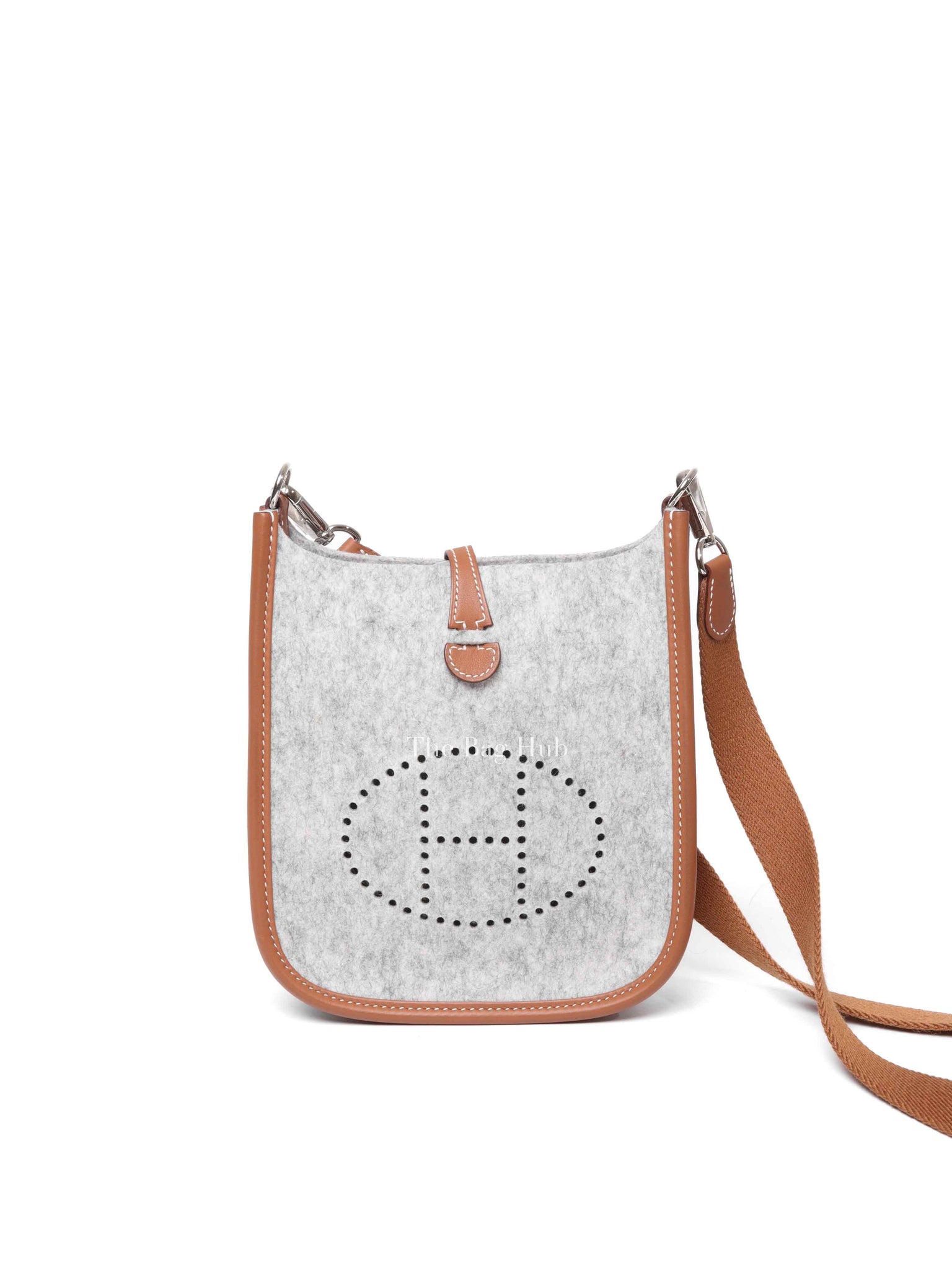 Hermes Grey Wool Evelyne TPM Bag