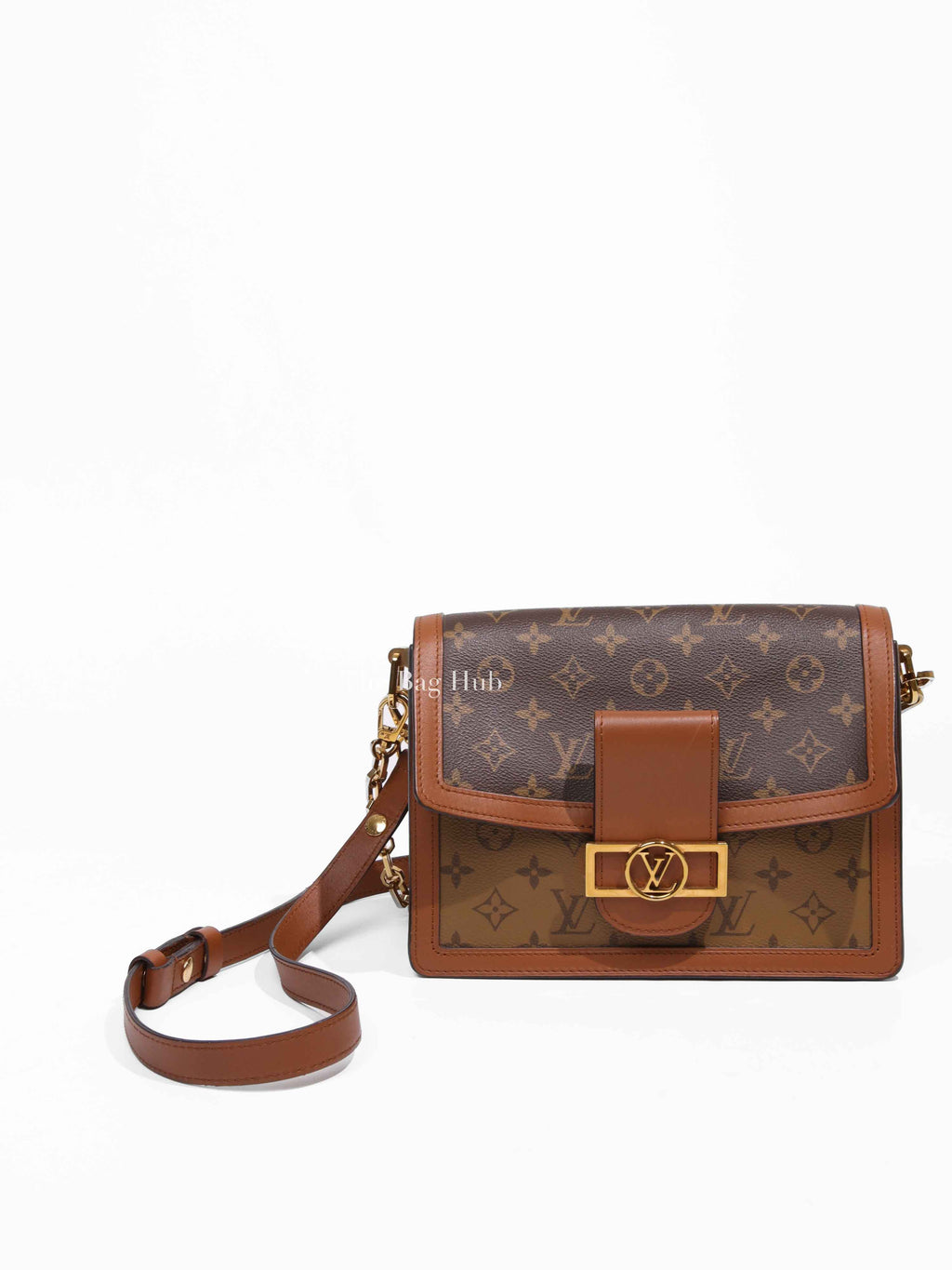 Louis Vuitton Monogram Reverse Canvas Dauphine MM Shoulder Bag
