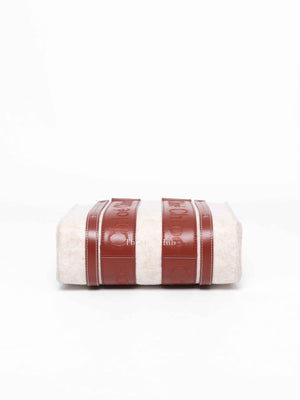 Chloe Beige Woody Leather Recycled Felt Two-Way Small Bag