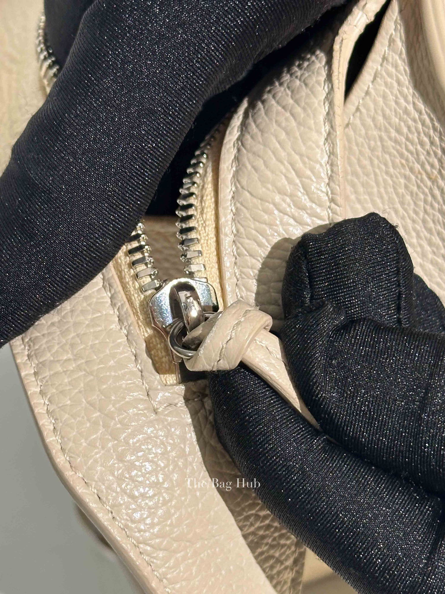 Balenciaga Beige Grained Leather Neo Classic Silver Hardware Mini City Bag