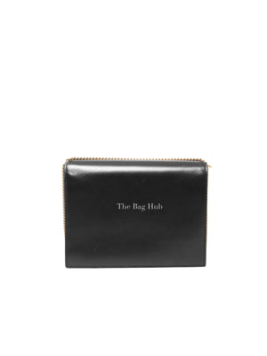 Saint Laurent Black Smooth Calfskin Monogram Cassandra Medium Bag