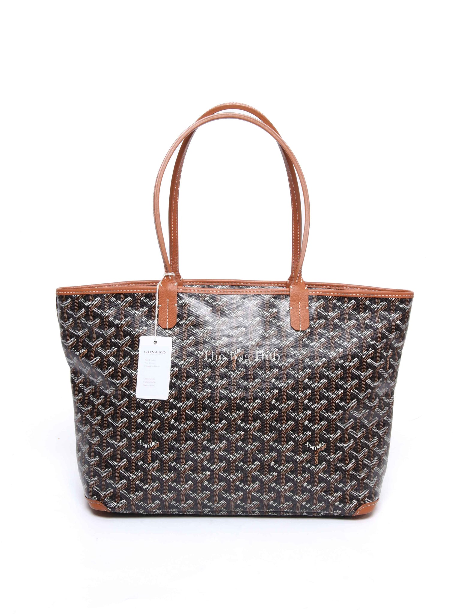 Goyard Black/Tan Goyardine Artois PM Bag