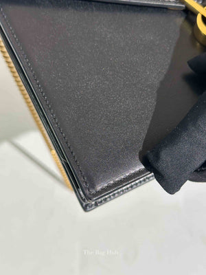Saint Laurent Black Smooth Calfskin Monogram Cassandra Medium Bag