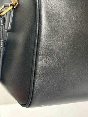 Saint Laurent Black Leather Classic Duffle Bag