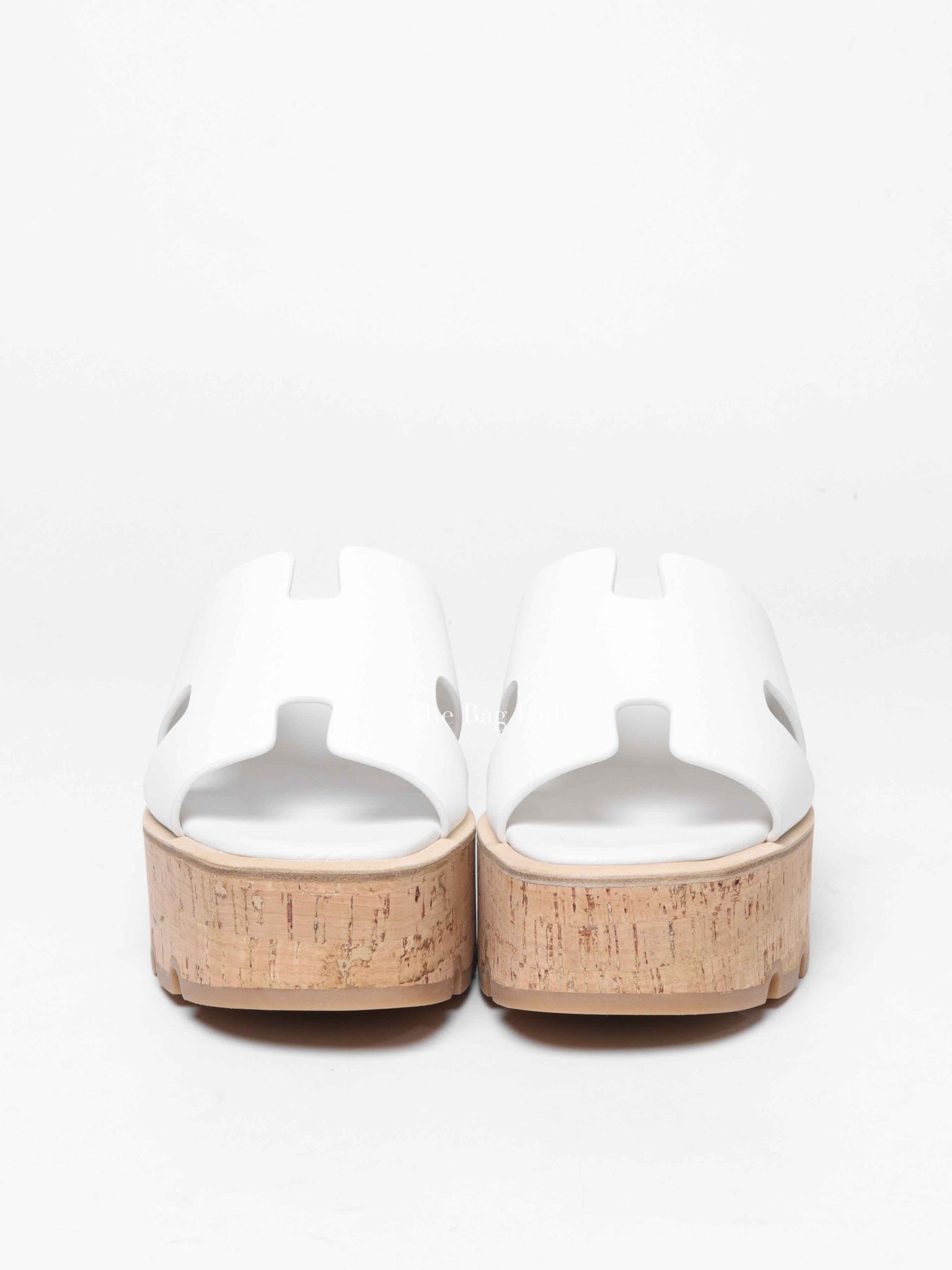 Hermes Blanc Calfskin Eze Sandals Size 39