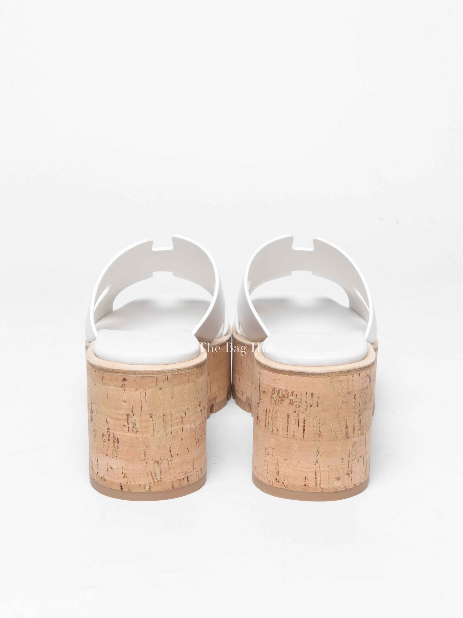 Hermes Blanc Calfskin Eze Sandals Size 39