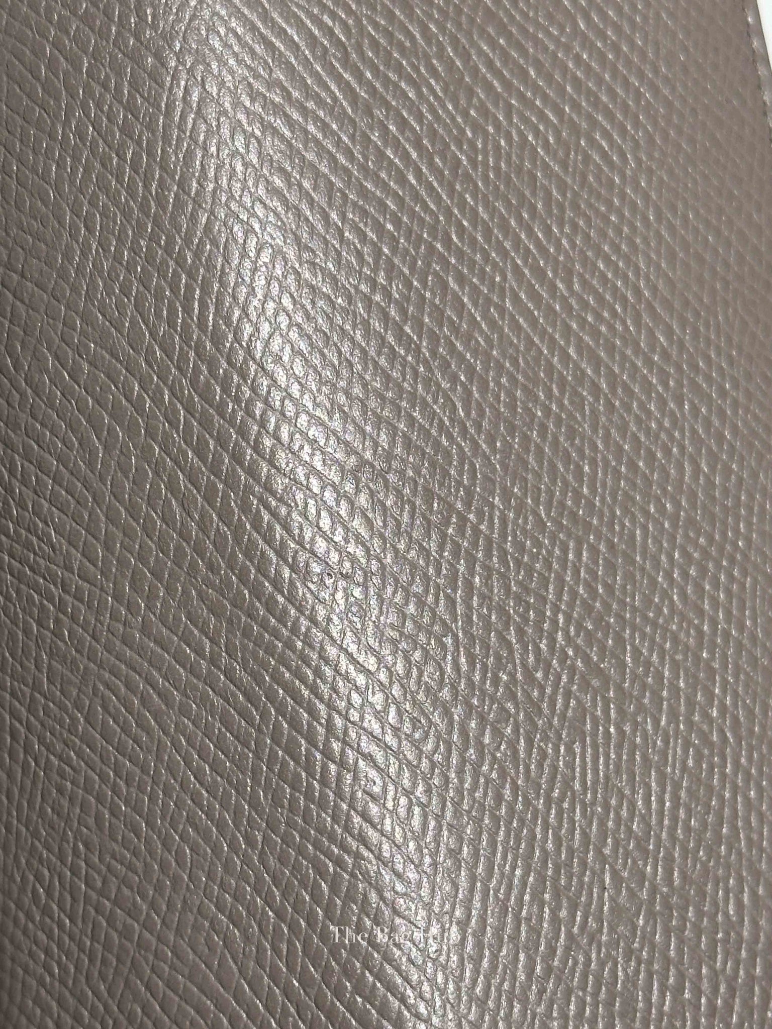 Celine Gray Leather Long Snap Wallet