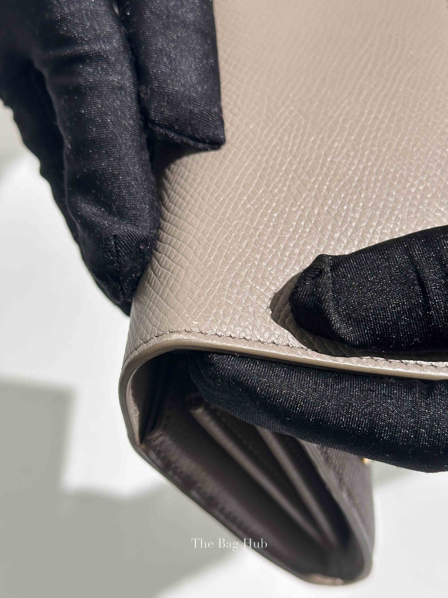 Celine Gray Leather Long Snap Wallet