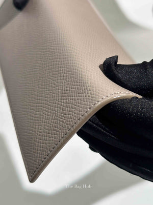 Celine Gray Leather Long Snap Wallet