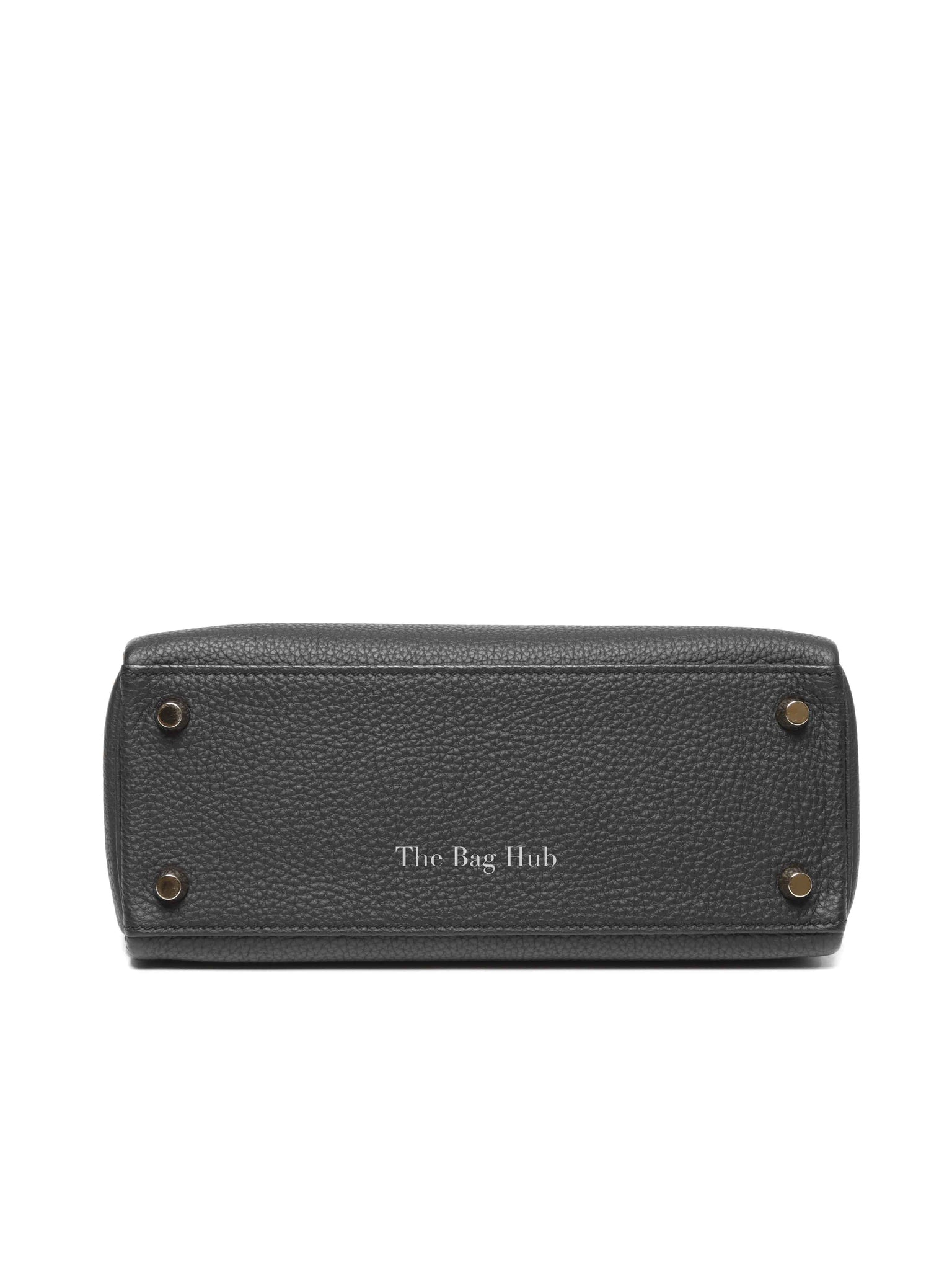 Hermes Black Togo Leather Kelly Retourne 25 GHW