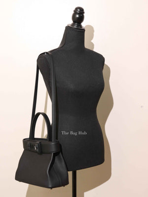 Hermes Black Togo Calfskin Medor Bag