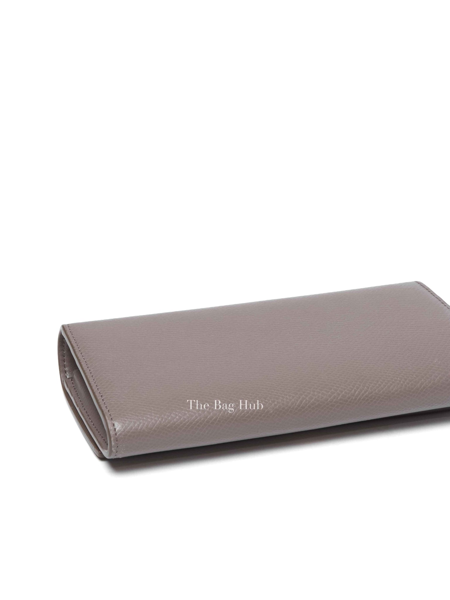 Celine Gray Leather Long Snap Wallet