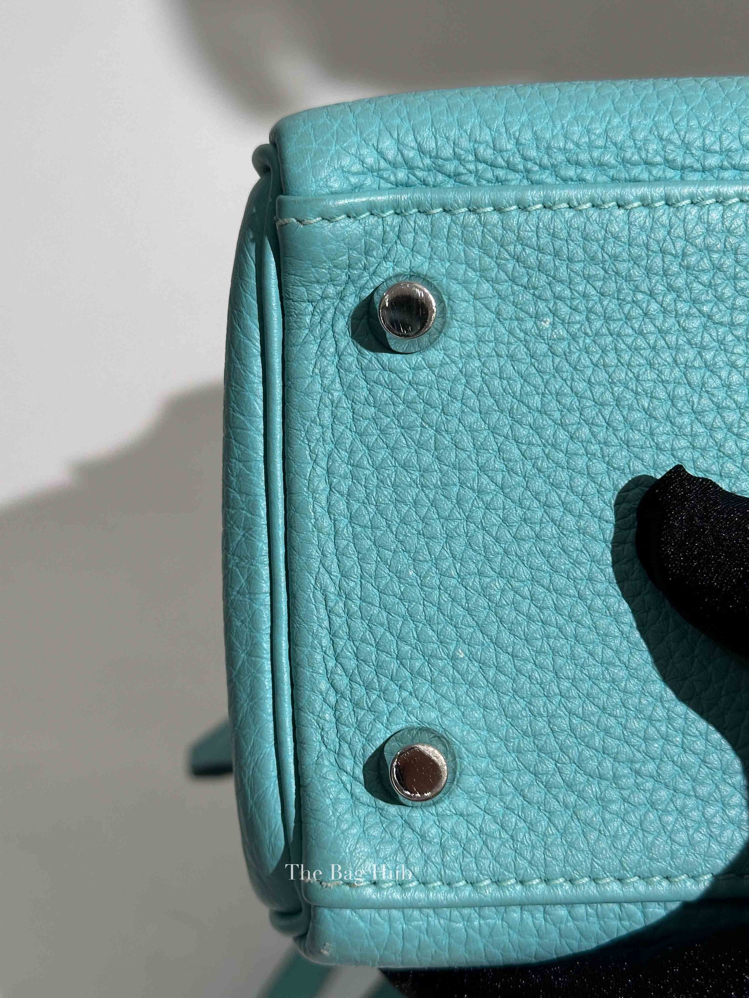 Hermes Tiffany Blue (Blue Atoll) Togo Kelly 28 Handbag PHW