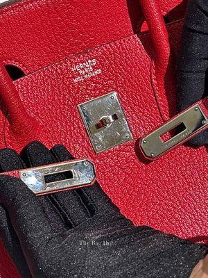 Hermes Rubis Leather Birkin 35 Bag