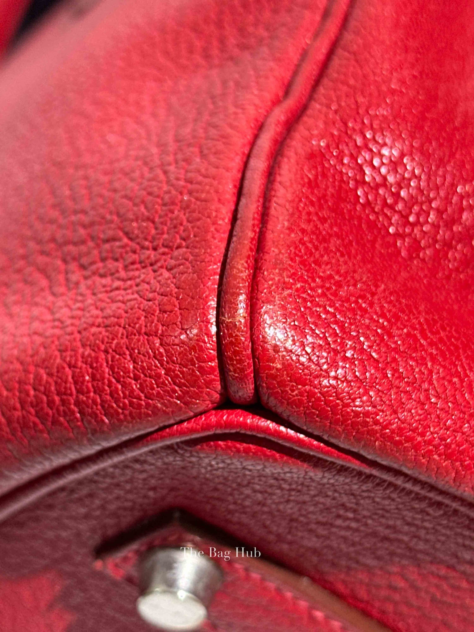 Hermes Rubis Leather Birkin 35 Bag