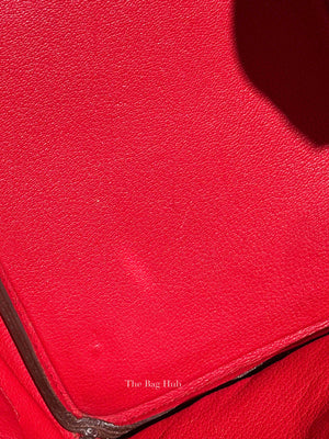 Hermes Rubis Leather Birkin 35 Bag