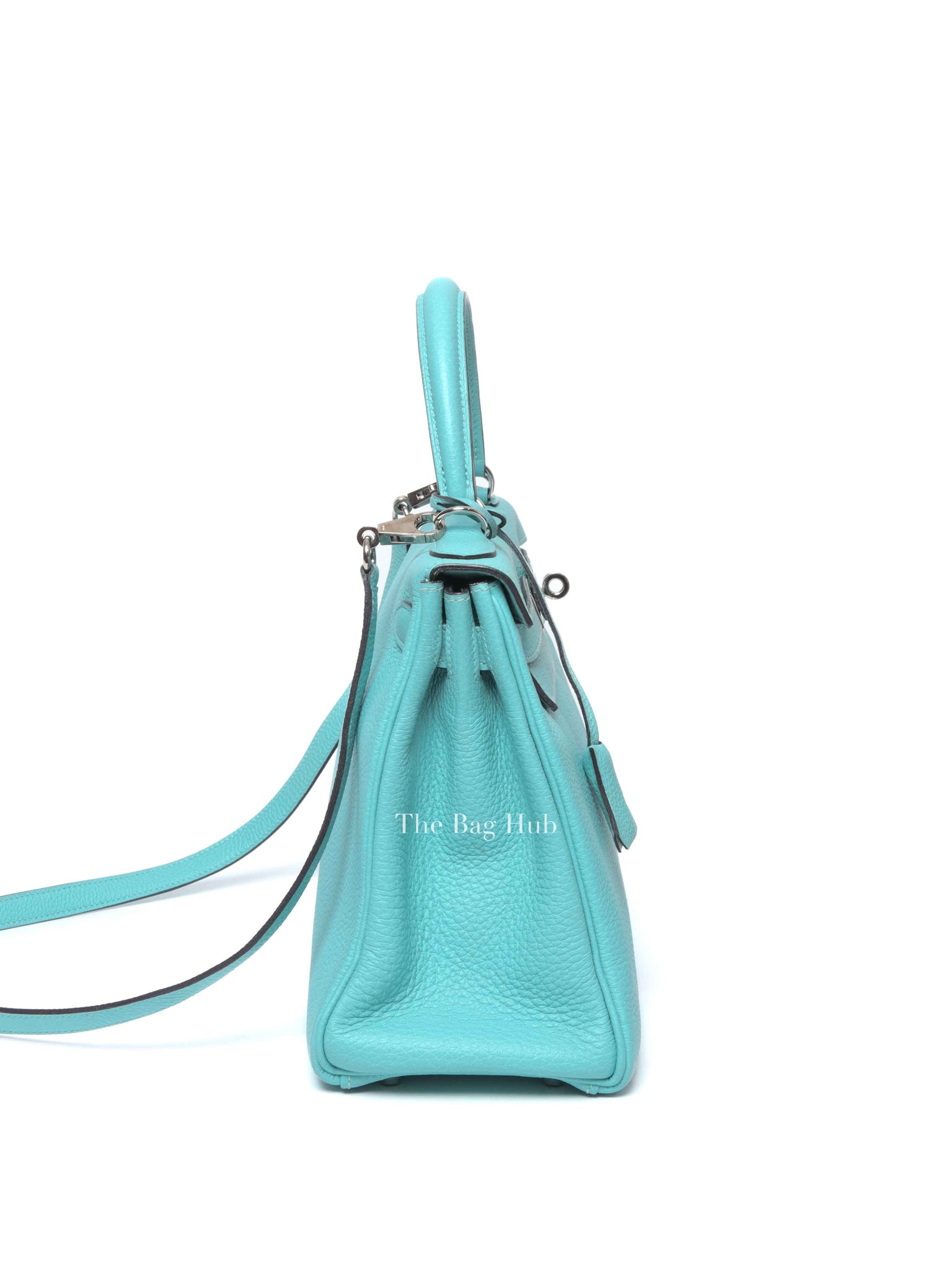 Hermes Tiffany Blue (Blue Atoll) Togo Kelly 28 Handbag PHW