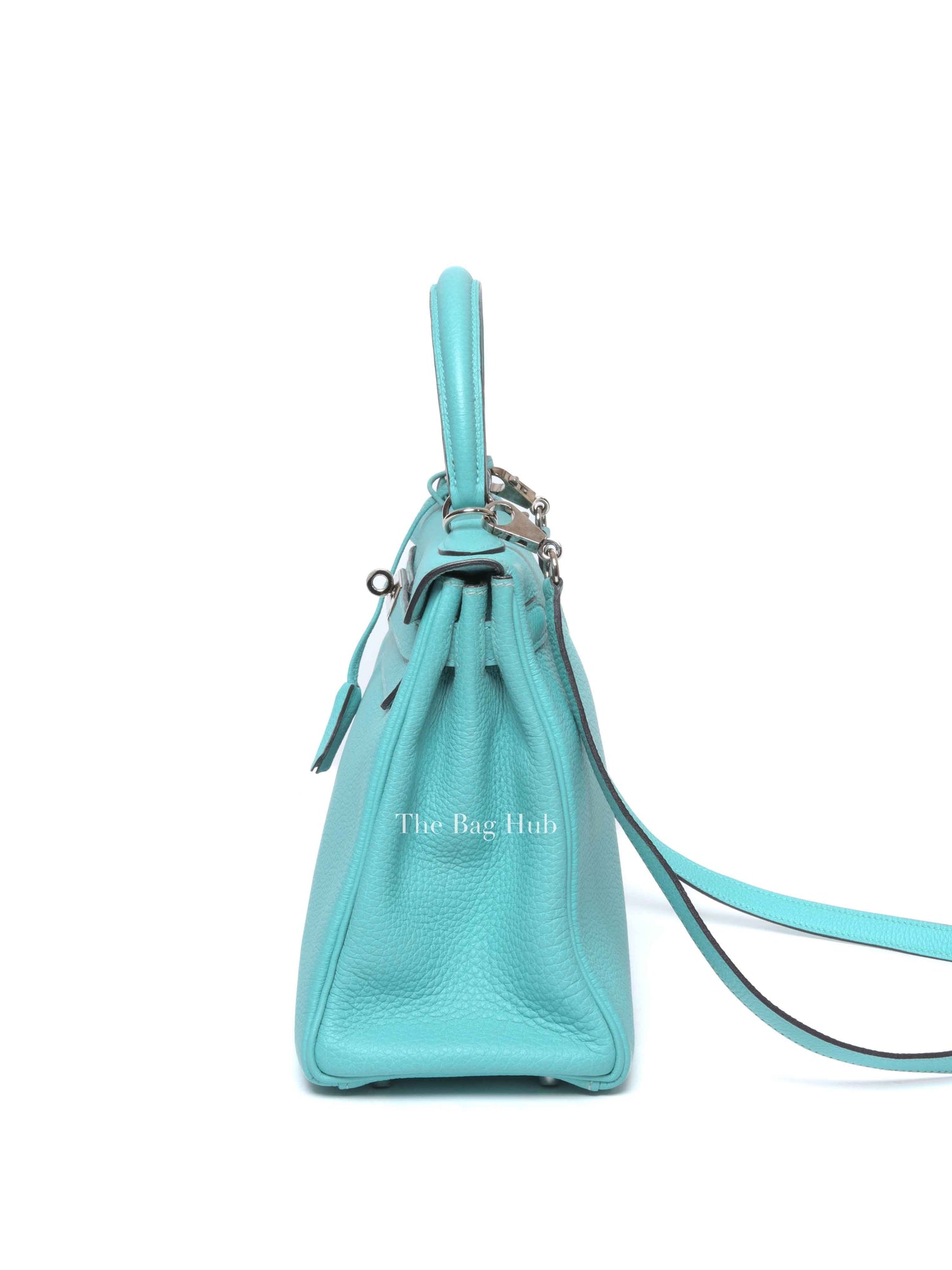 Hermes Tiffany Blue (Blue Atoll) Togo Kelly 28 Handbag PHW