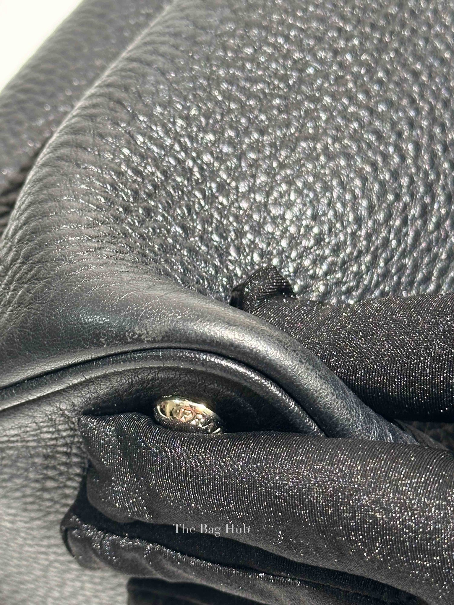 Prada Nero Vitello Daino Double Handle Tote Bag 1BG007 w/o Strap